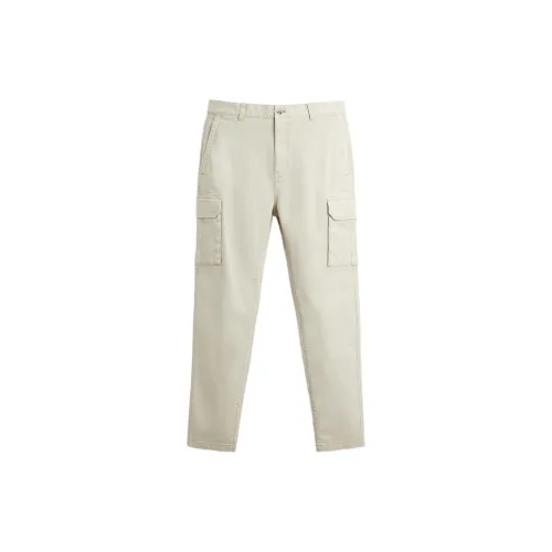 ZARA Cargo Pants Men Beige