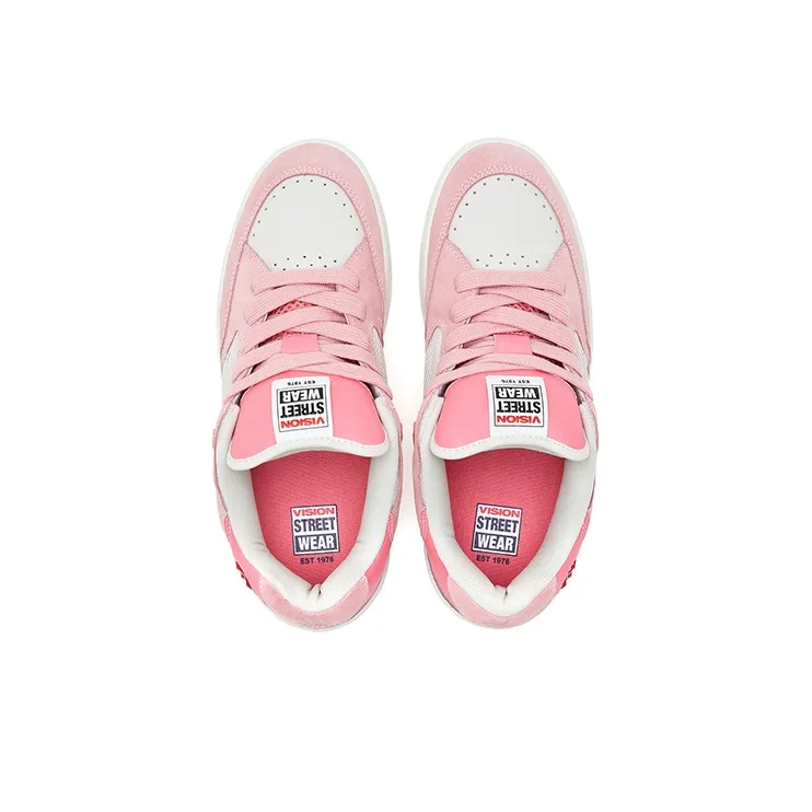 Vision Street Wear Savvy Puffy Shoes Low Top Skateboard Shoes Unisex Milkshake Pink-3
