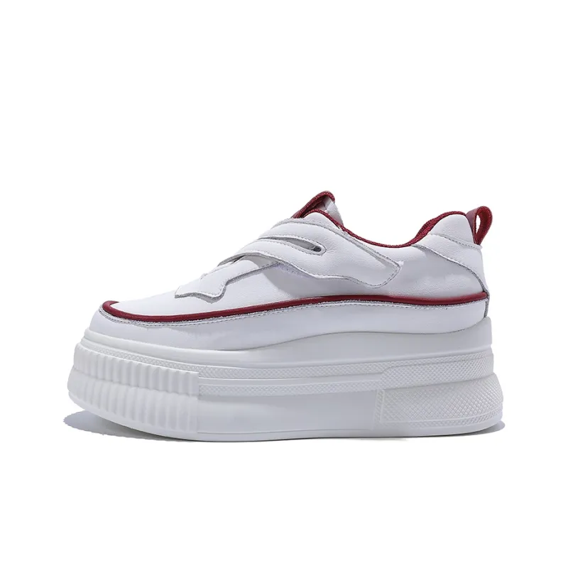 Junjali Abrasion Resistant Lightweight Height Increasing Low Top Casual Shoes 6.5cm Women's-0
