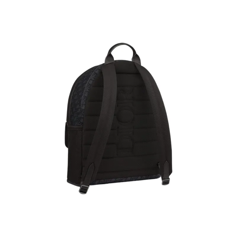 DIOR Fabric With Leather Backpack Regular Men's Black-1