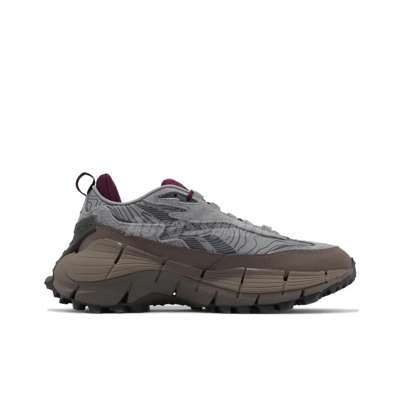 Reebok Zig Kinetica 2.5 Edge 'Grey Burgundy'-1