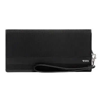 TUMI Alpha Nylon Wrist Bag Wallet Card Holder Regular Men's Black