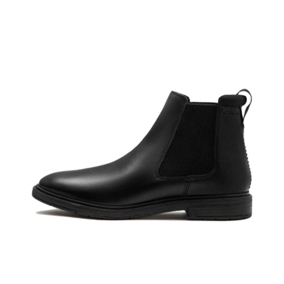 Clarks black chelsea boots mens hotsell