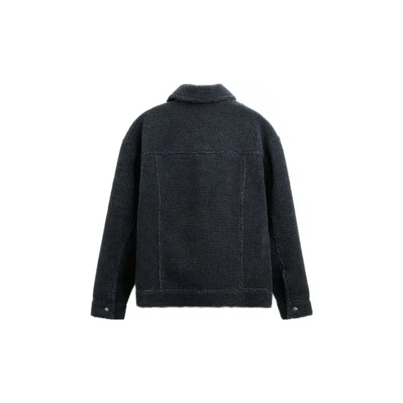 ZARA Jackets Men Blue Gray-1