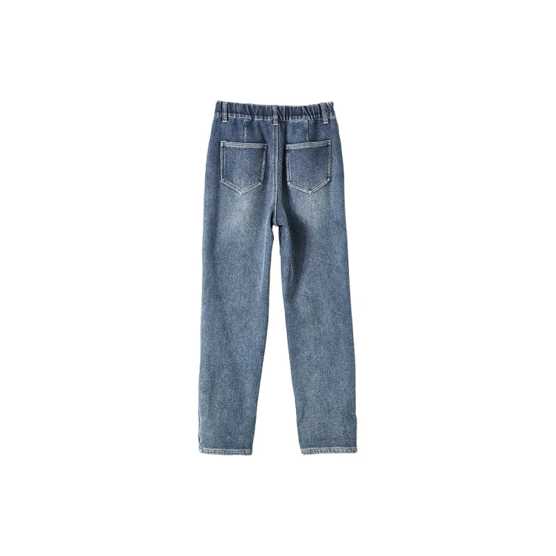 XIANGYING Jeans Women's Denim Blue-1