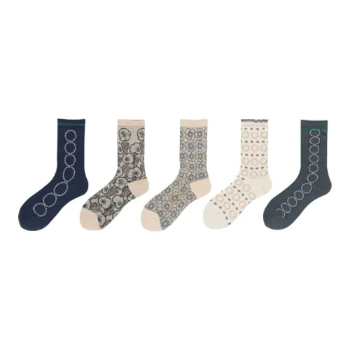 Woven Pear Unisex Mid-Calf Socks