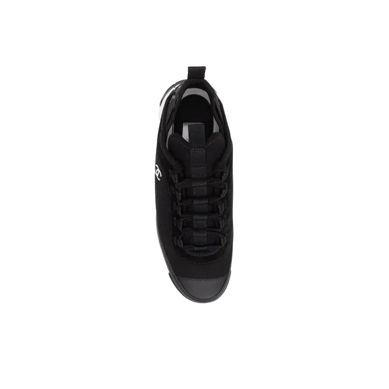 CHANEL Velvet Calfskin & Mixed Fibers Sneaker 'Black'-3