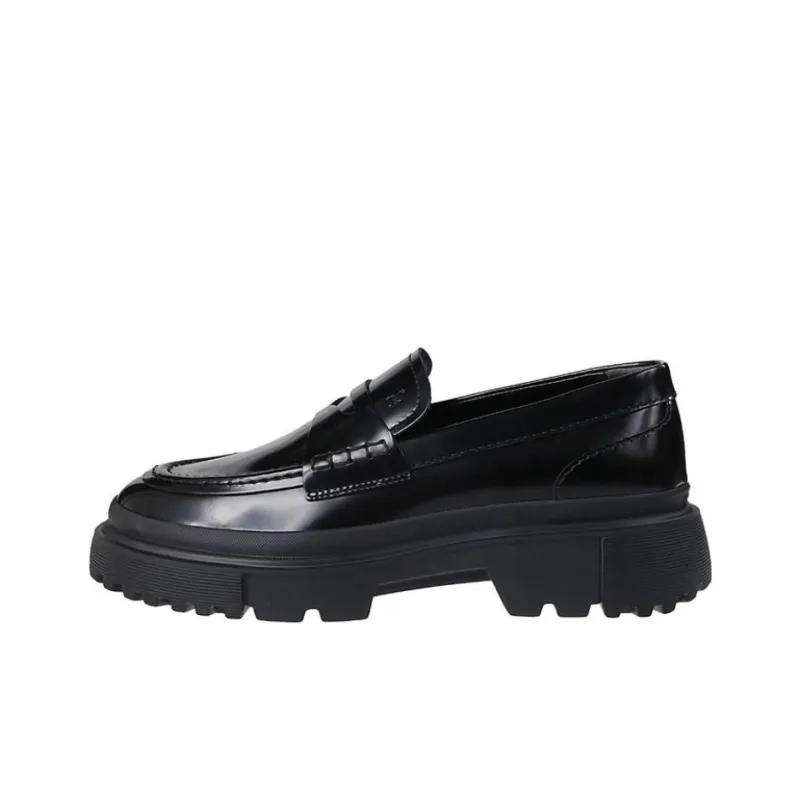 HOGAN Chunky Leather Loafers-0
