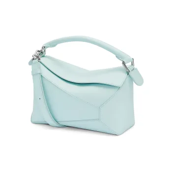 LOEWE Puzzle Cow Leather Shoulder Bag, Crossbody Bag, Handbag Trumpets Women's Iceberg Blue