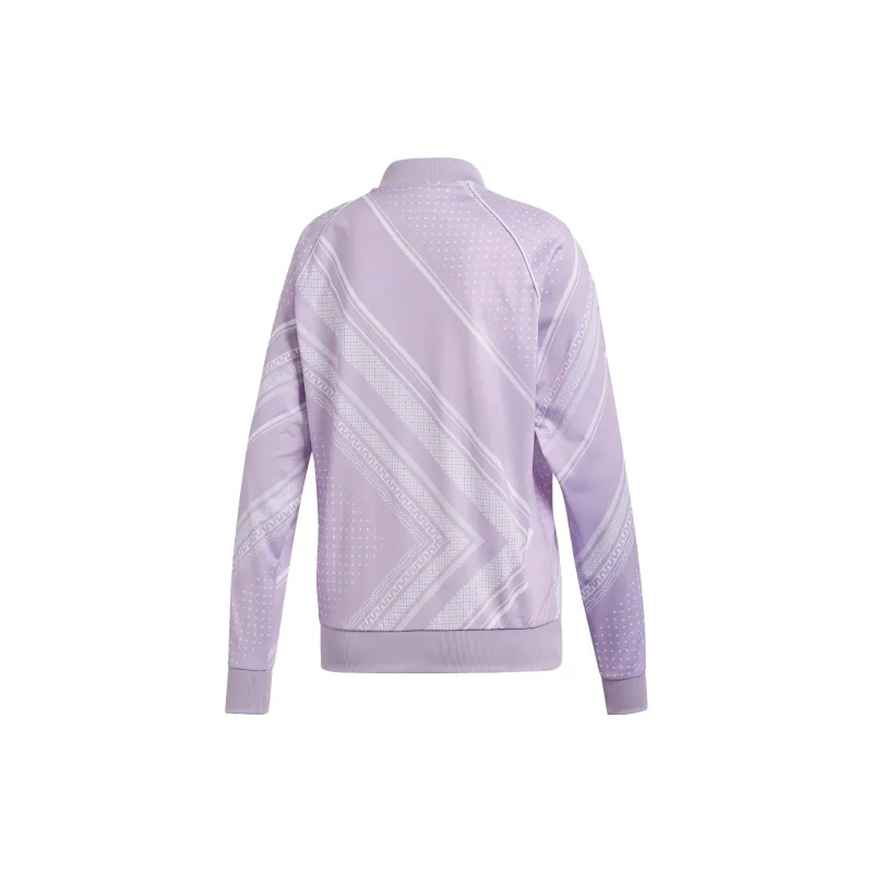 Adidas Baseball Jacket Women's Purple-1