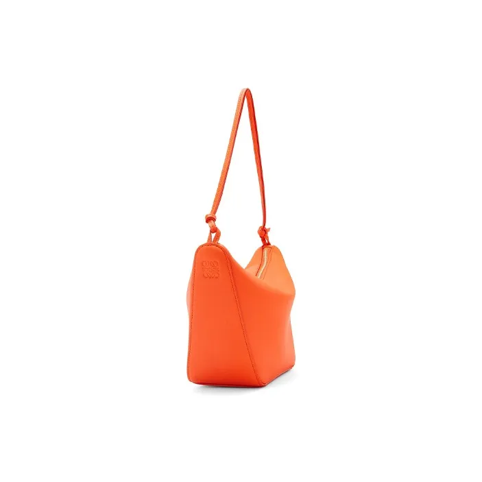 LOEWE Hammock Hobo Cow Leather Hobo Bag Handbag Shoulder Bag Women's Vivid Orange-2