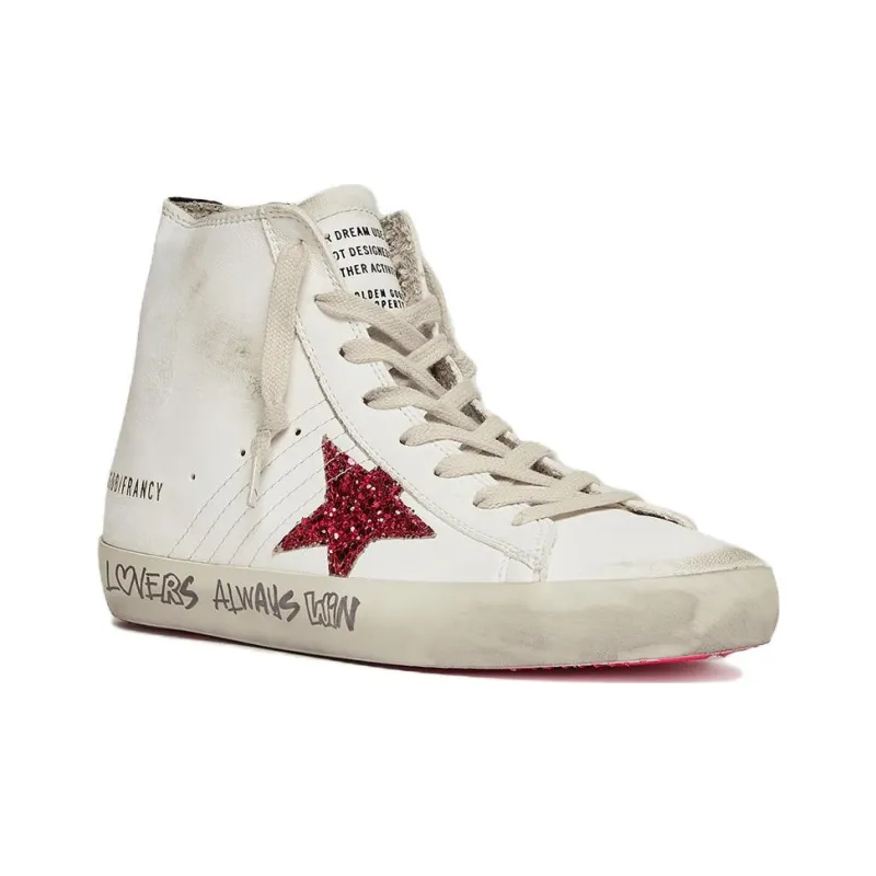 Golden Goose Francy White Red Women's-1