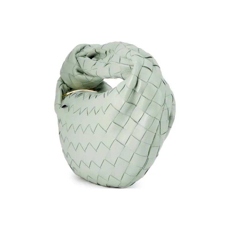 Bottega Veneta Jodie Top Handle Bag Mini Intreccio Green-1