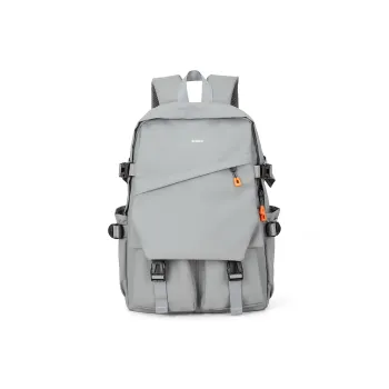 RIOREX Fabric Laptop Backpack Large Size Unisex Gray