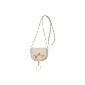 See By Chloe Small Grained Cow Leather Shoulder Bag Crossbody Bag Regular Women's Cement Beige