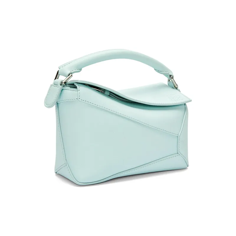 LOEWE Puzzle Cow Leather Handbag, Shoulder Bag, Crossbody Bag Mini Women's Iceberg Blue-2