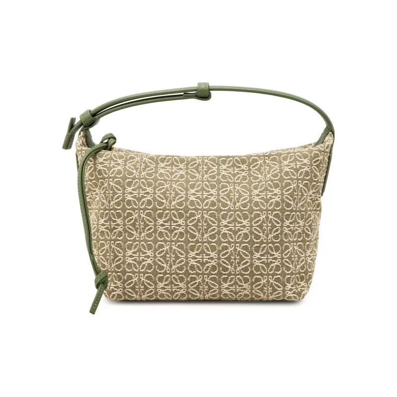 LOEWE Cubi Bag Small Anagram Jacquard Green/Avocado Green-1