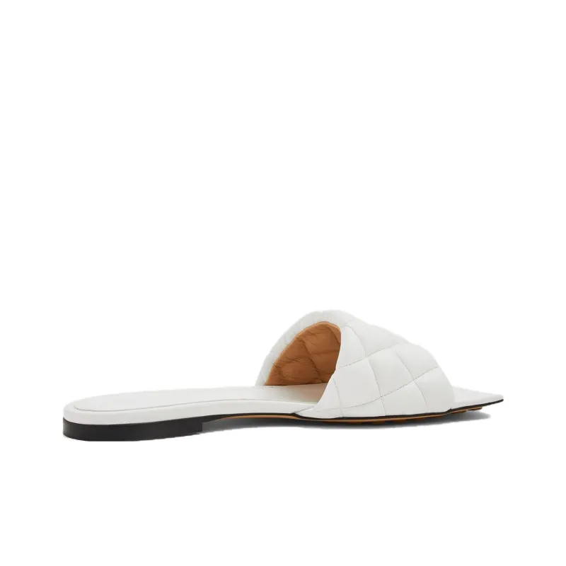 Bottega Veneta Padded Slide Slippers Women's White-1