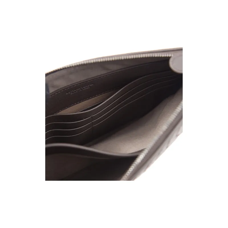 Bottega Veneta Sheepskin Clutch Men's Coffee-3