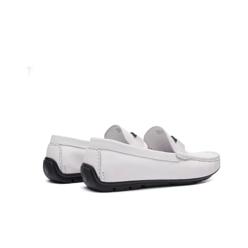 SHERIDAN Gommino Loafers Men Low Top White-4