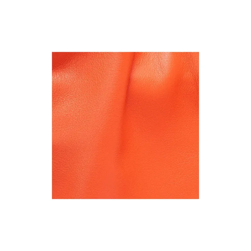 LOEWE Flamenco Nappa Cow Leather Clutch Mini Women's Vivid Orange-6