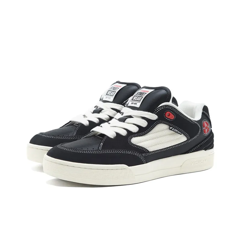 Vision Street Wear Savvy Skateboard Shoes Unisex Low Top White-2
