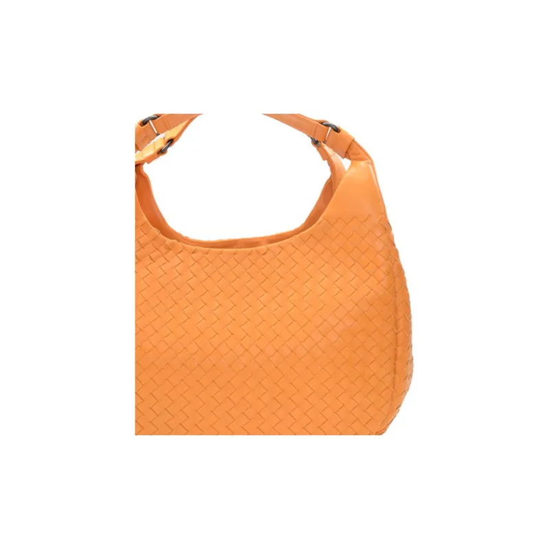 Bottega Veneta Lambskin Handbag Women's Orange-3