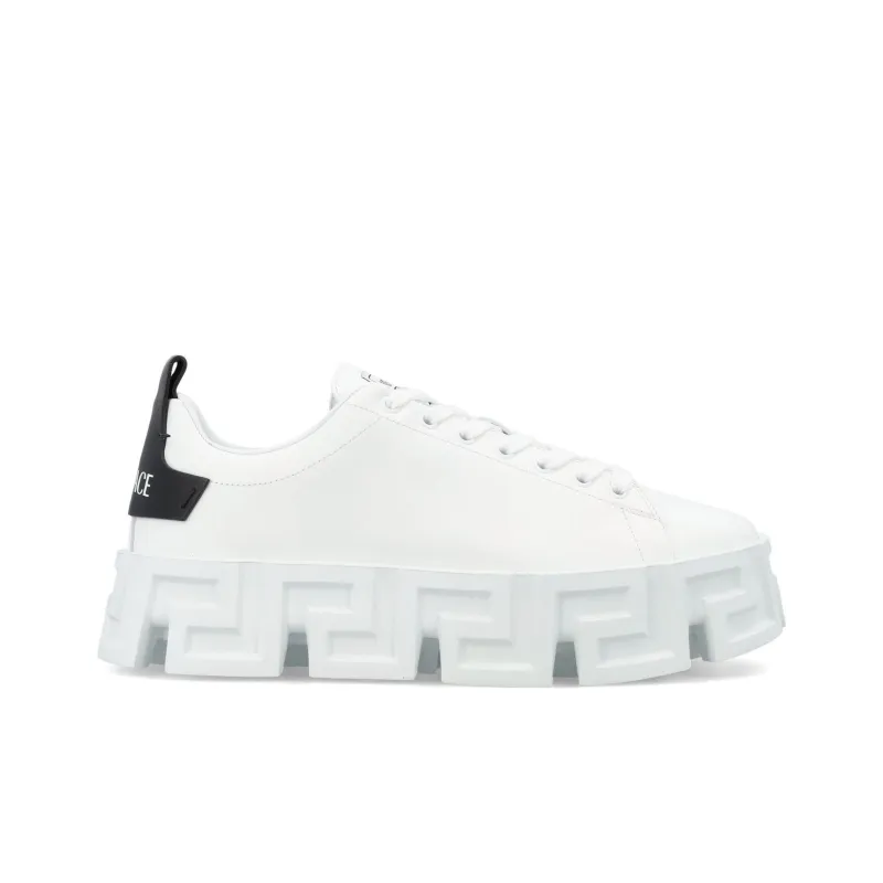 VERSACE Greca Labyrinth Lace Up Black White-1