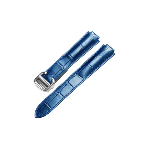 ZHISHENG Cartier Blue Balloon Compatibility Watch Band 8/8.33/11/12MM Interface Width Genuine Leather Material