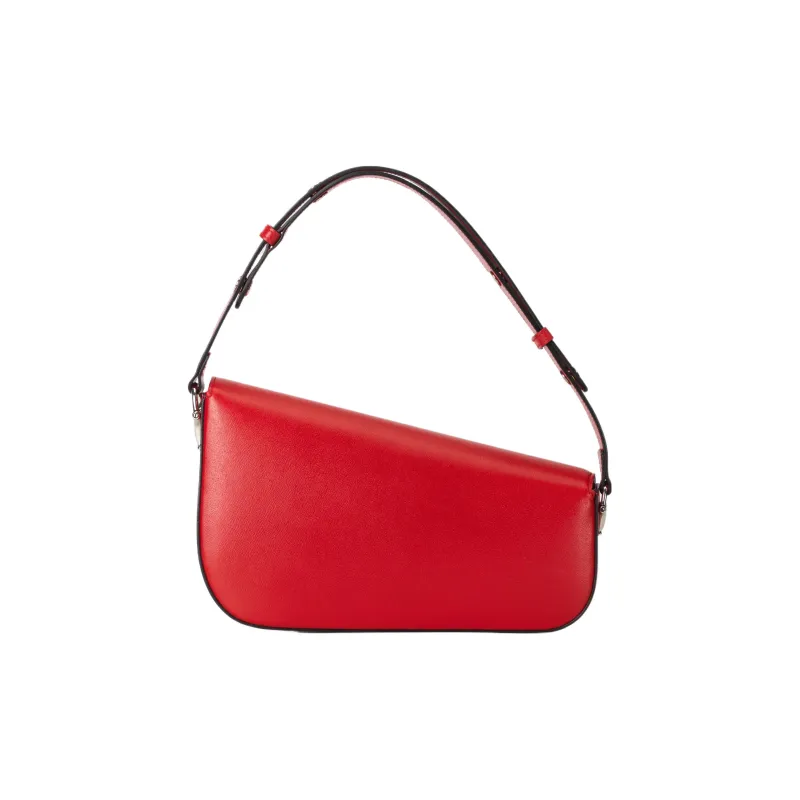 GUCCI Horsebit 1955 Leather Handbag Shoulder Bag Small Size Women's Red-3
