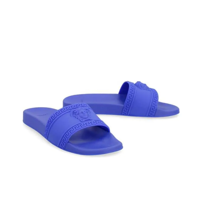 VERSACE Palazzo Slides Blue-3