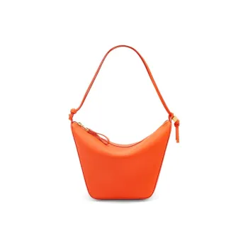 LOEWE Hammock Hobo Cow Leather Hobo Bag Handbag Shoulder Bag Women's Vivid Orange