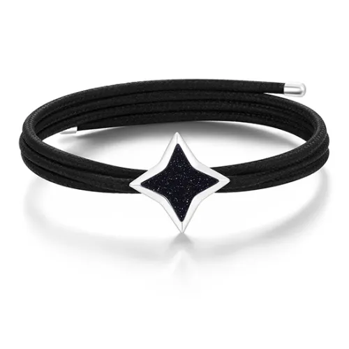 FANCI Light Series S925 Silver Inlay Blue Sandstone Bracelets Unisex