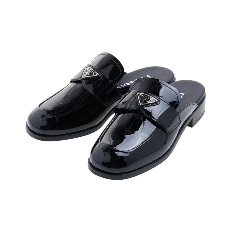 PRADA Wrap toe Slippers Women's Black-2