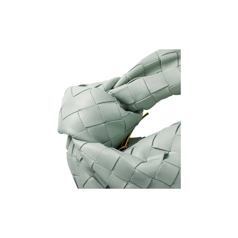 Bottega Veneta Jodie Top Handle Bag Mini Intreccio Green-4
