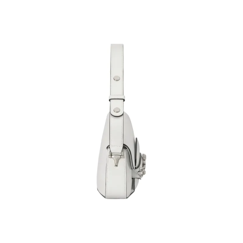 GUCCI Horsebit 1955 Leather Handbag Shoulder Bag Women's White-2