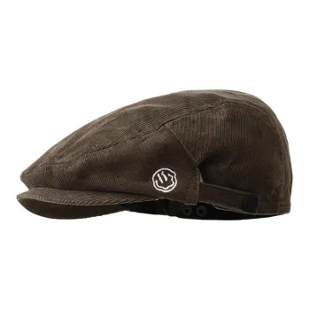 US8ACC Corduroy Berets Unisex Couple's