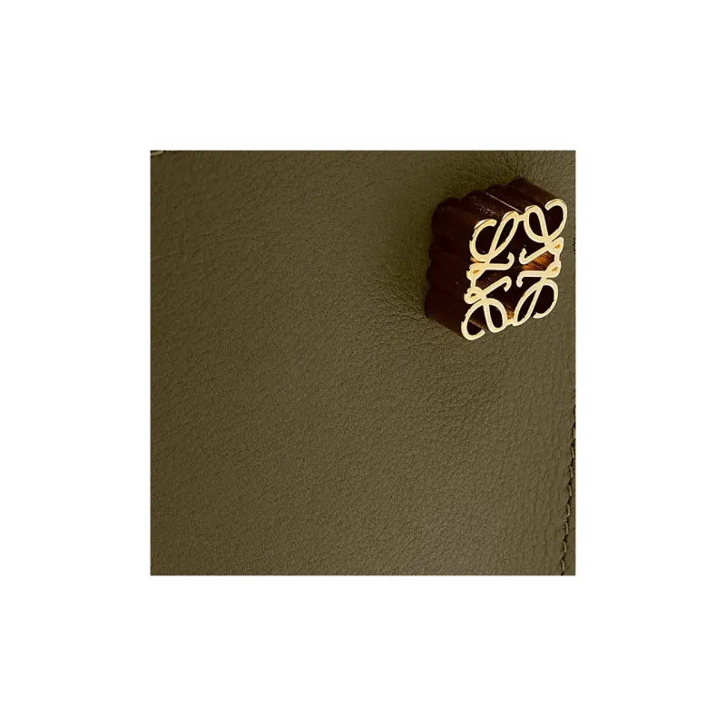 LOEWE Classic Cow Leather Handbag Shoulder Bag Crossbody Bag Regular Women's Dark Khaki Green-7
