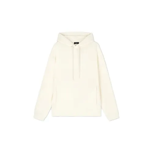 THEORY Sweatshirts Men Cream White