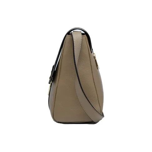 Espin Top Grain Cow Leather Small Square Bag Shoulder Bag Medium Size Women's Black/Khaki/Lake Green/Gold Brown-3
