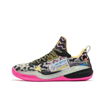 QIAODAN Sharp Edge 6.0PRO LOW Cushioning Anti Slip And Wear Resistant Low Top Basketball Shoes Men's Black Pink