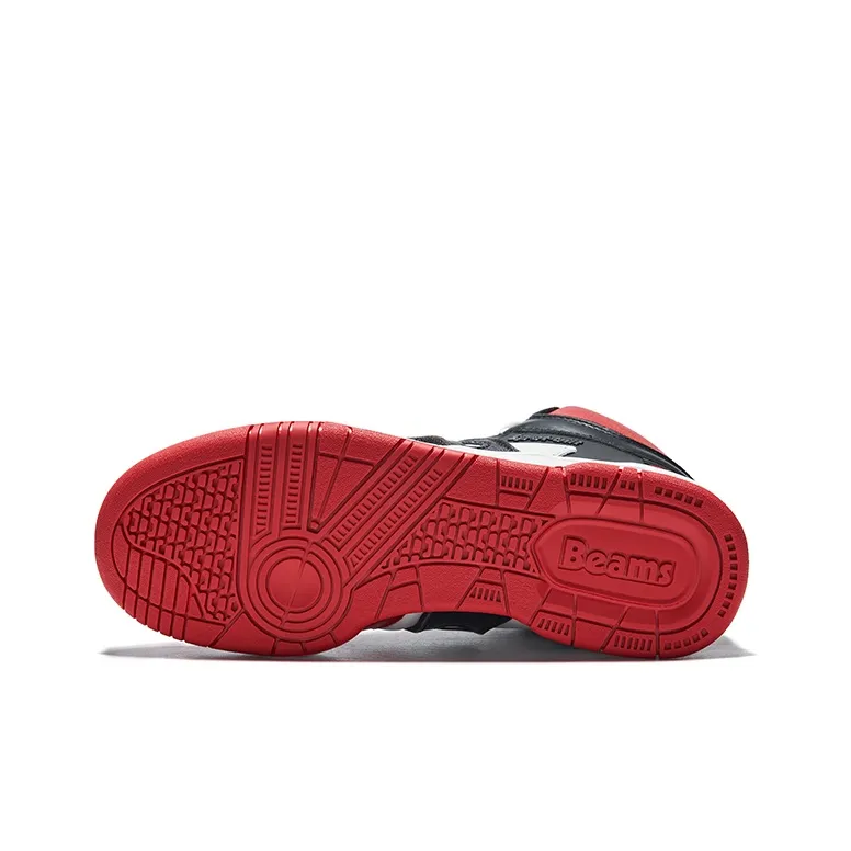 Saucony Sonic High Beams High Top Running Shoes Unisex White Red Black-4