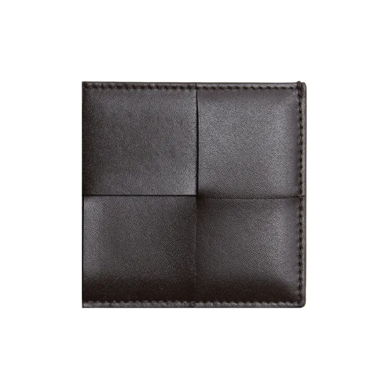 Bottega Veneta Leather, Calfskin Card Holder Men's FONDANT-2