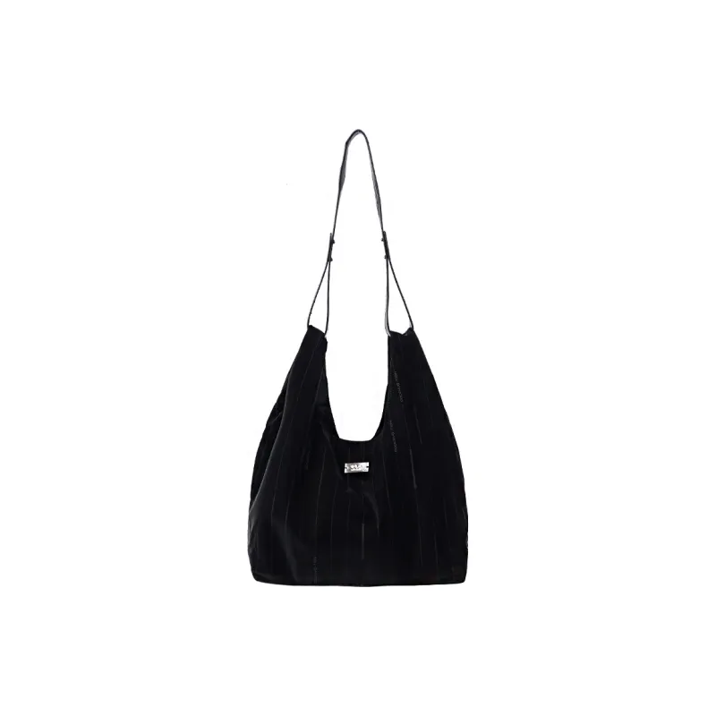 REBIRTH Synthetic Leather Shoulder Bag Regular Unisex Agate Green Silk Black-6