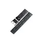 Silver-Tone Buckle-Bamboo Black Leather