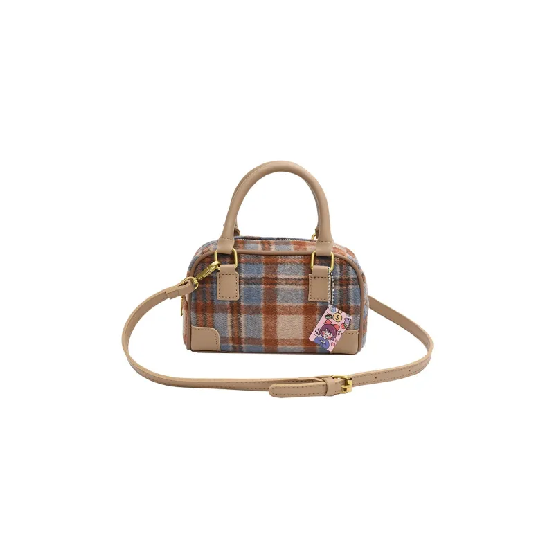MARKANGARO PU Pillow Bag One Shoulder Handbag Regular Women's Black Dark Brown/Khaki/Ecru-1