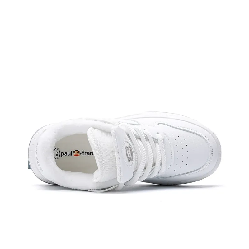 PAUL FRANK Anti Slip Wear Resistant Low Top Skateboard Shoes Unisex White-2
