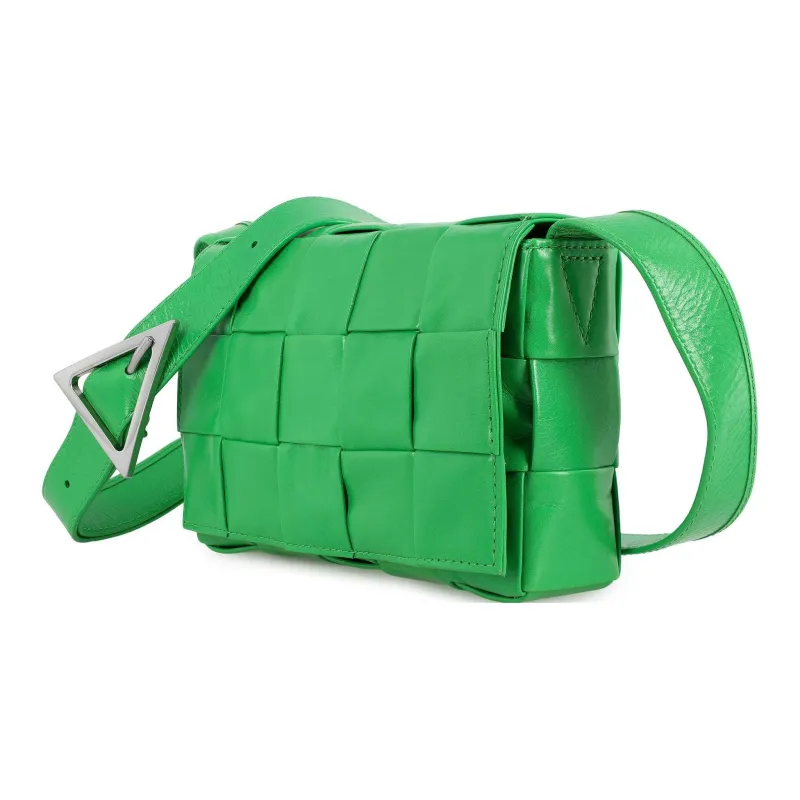 Bottega Veneta Cassette Intreccio Crossbody Bag Small Parakeet-1