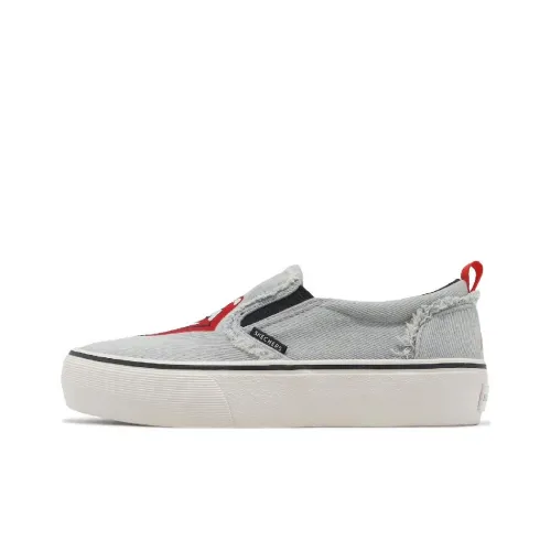 Skechers Marley Durable Breathable Low-Top Casual Shoes Women's Blue Red