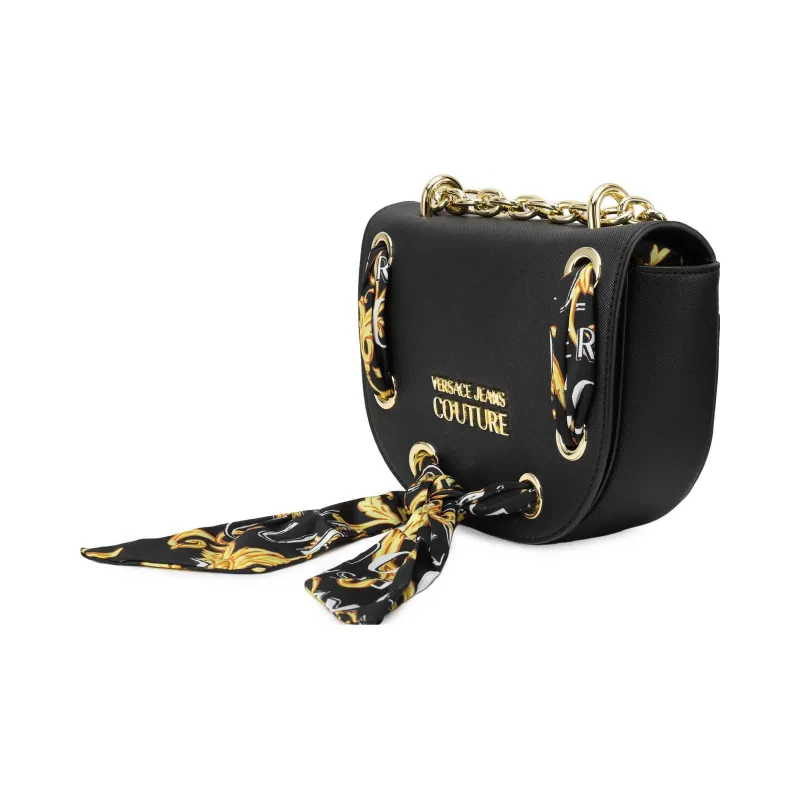 VERSACE JEANS COUTURE Polyester Shoulder Bag Crossbody Bag Women's Black-2